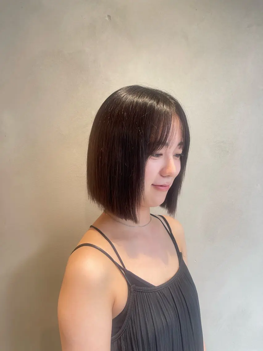 ショート ボブ／メンズパーマ 琢磨のヘアスタイル