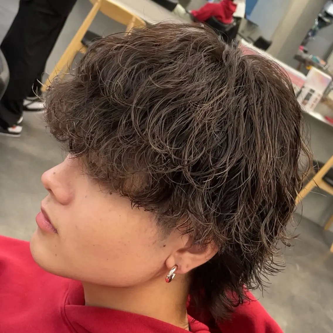 セミロング パーマ ヘアアレンジ メンズ fifth 石川 凪のヘアスタイル
