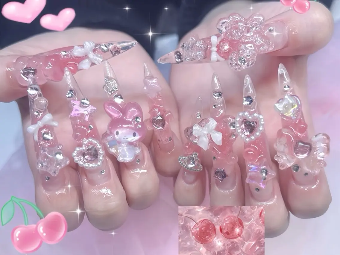 ネイル オーロラネイル ブルー フットネイル ジェルネイル 氷ネイル・うるうるネイル ハンドネイル Rin Nail 新大久保店のネイルデザイン