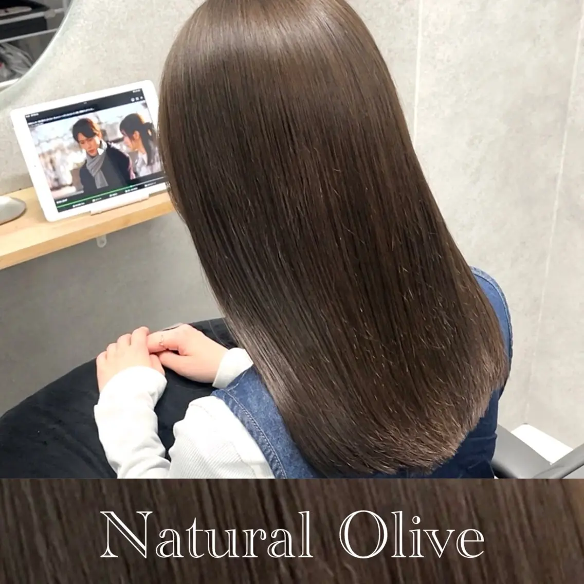 セミロング カット ヘアカラー トリートメント 透明感カラー/レイヤ ー/顔まわり/辻部のヘアスタイル