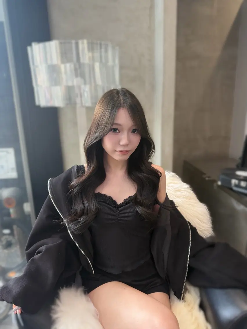 ロング カラー トリートメント ヘアカラー トリートメント 原田 瑞季のヘアスタイル