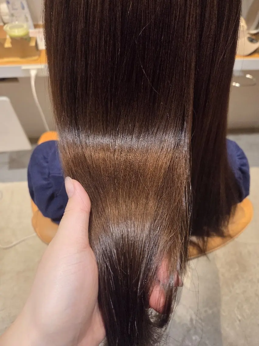 ロング 縮毛矯正 盛田 美結のヘアスタイル