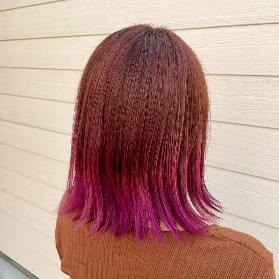 ミディアム カラー ブリーチ グラデーションカラー ✨髪質改善🎨 杉本賢人のヘアスタイル