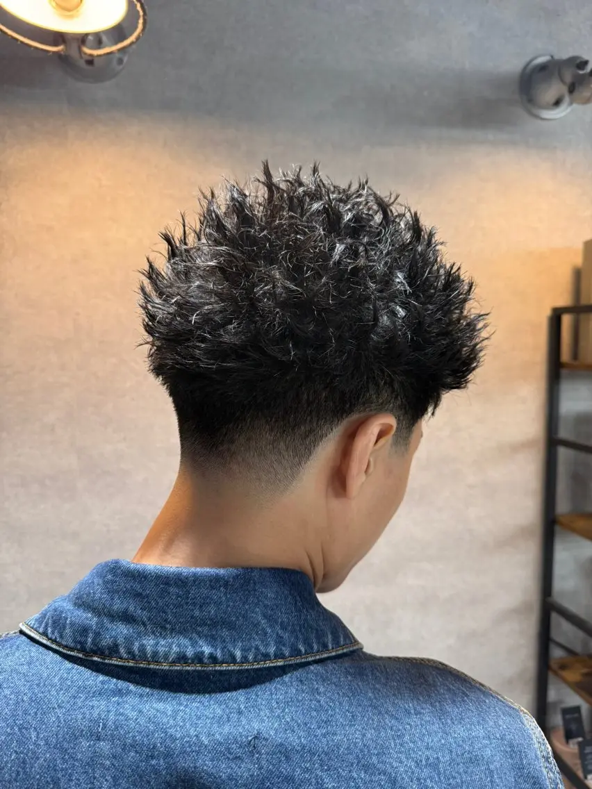 ショート カット パーマ メンズ特化 パーマ水沼心のヘアスタイル