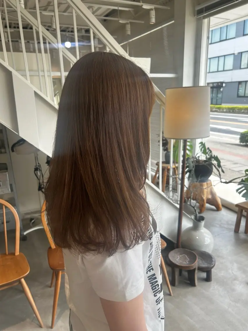 ロング カラー ヘアカラー 篠原 若奈のヘアスタイル
