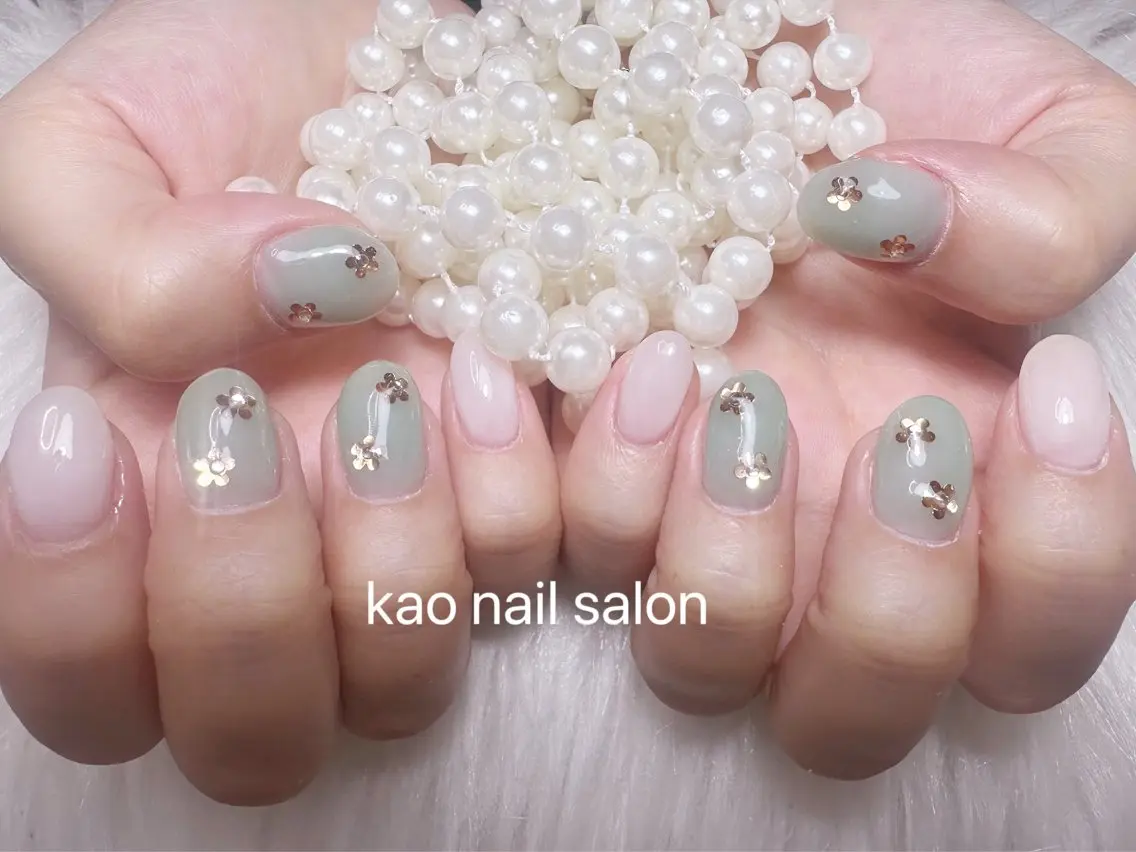 ネイル ハンドネイル kao nail マグネット/長さだしのネイルデザイン