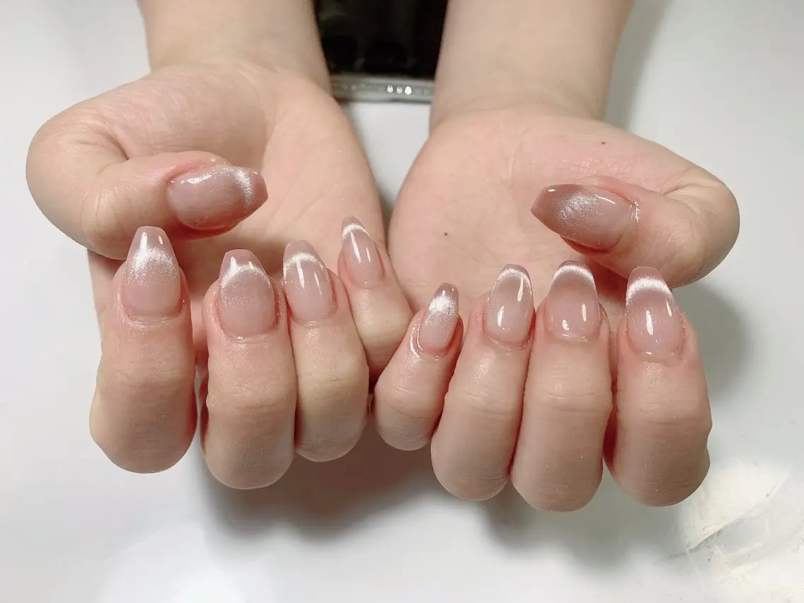 ⭐️マグネットネイル/2色まで可能🩵/オフ込み¥4500の写真