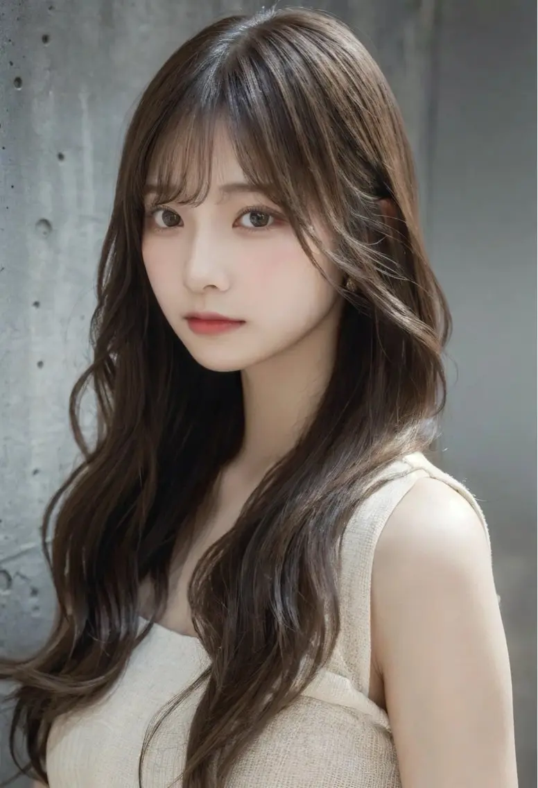 ロング カラー ワンホンヘア 韓国ヘア🤍ワンホン 🤍あやかのヘアスタイル