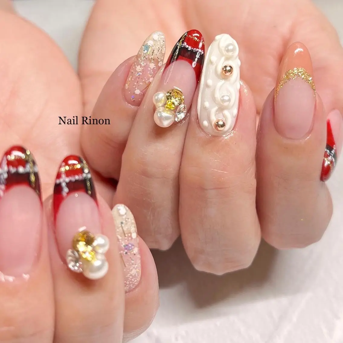 ネイル フレンチネイル 持ち込み ハンドネイル Nail Rinonのネイルデザイン