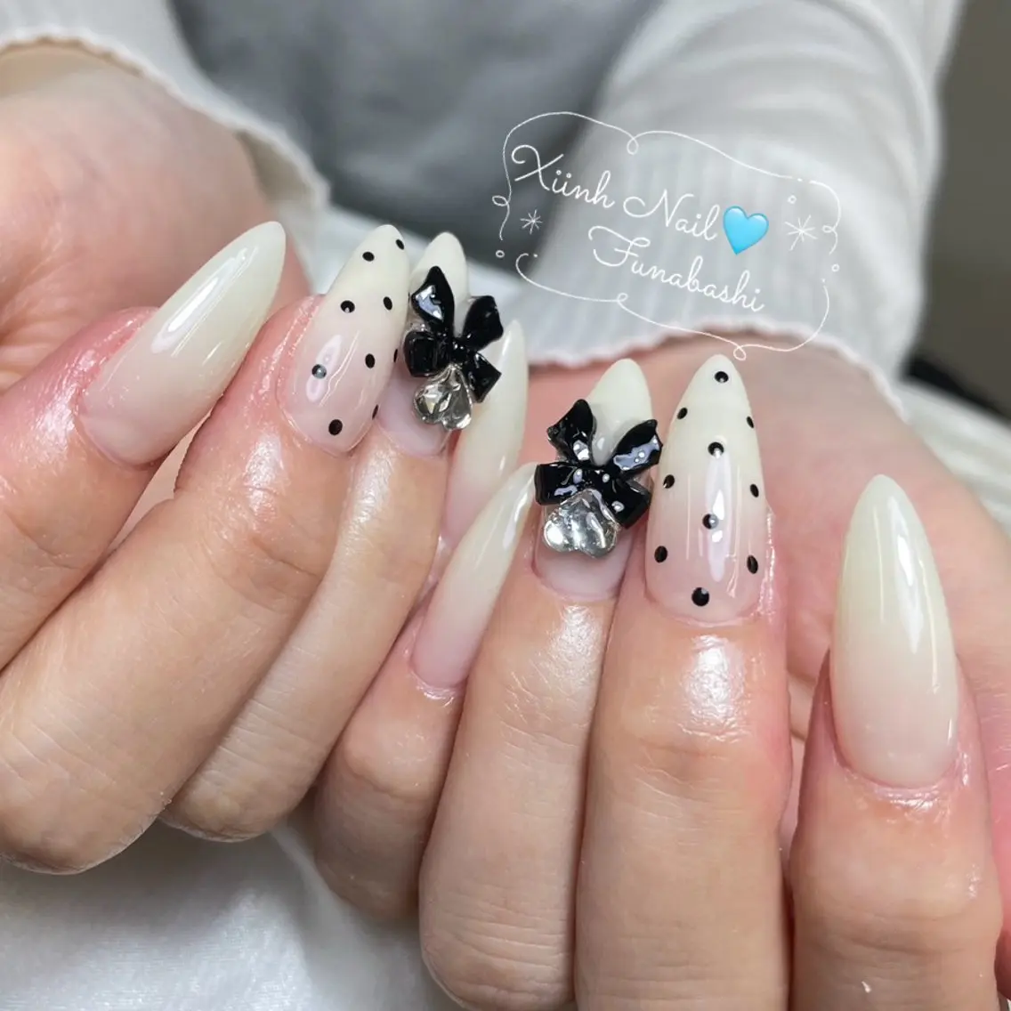 ネイル チークネイル 桜ネイル 長さ出し フットネイル ジェルネイル ハンドネイル XIINH NAIL SALONのネイルデザイン