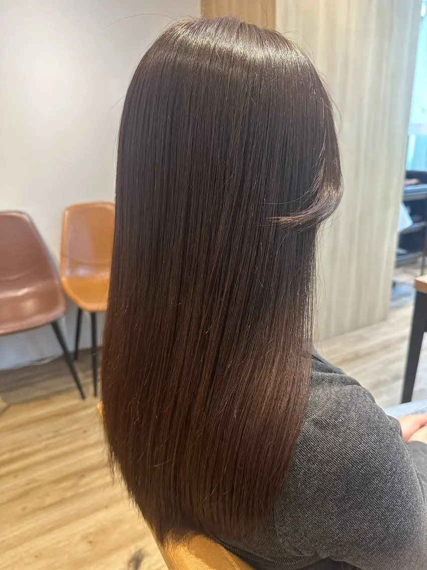 セミロング カット 縮毛矯正 ✨✂️Nori ✂️✨のヘアスタイル