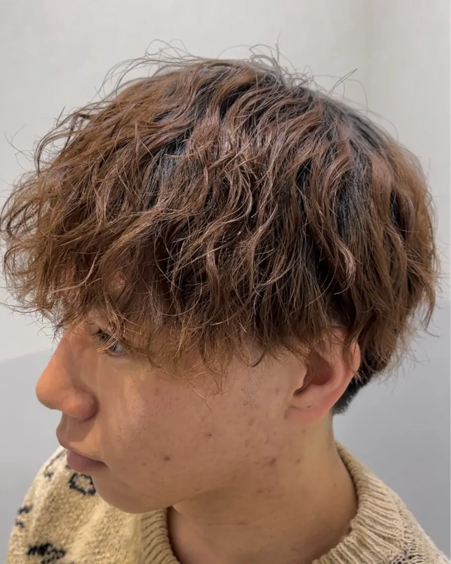 カット+波巻きパーマの写真