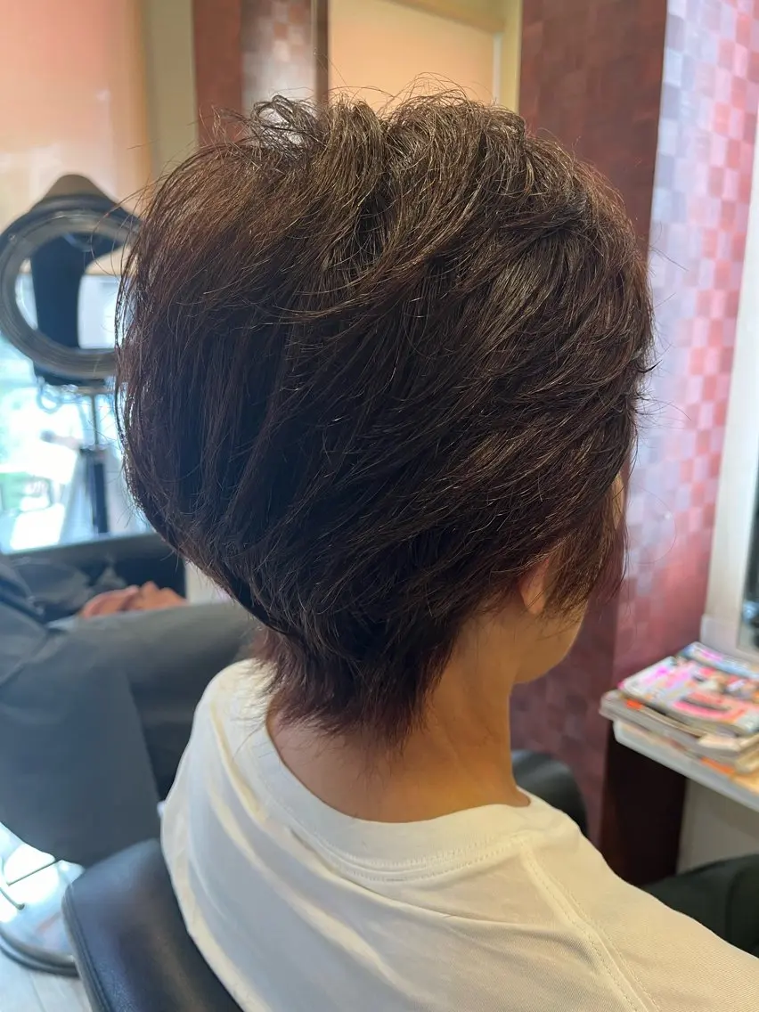 ショート カラー 織田 英之のヘアスタイル