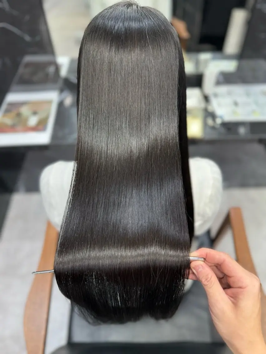 ロング JIN|乾かしただけ 美髪矯正本格髪質改善のヘアスタイル
