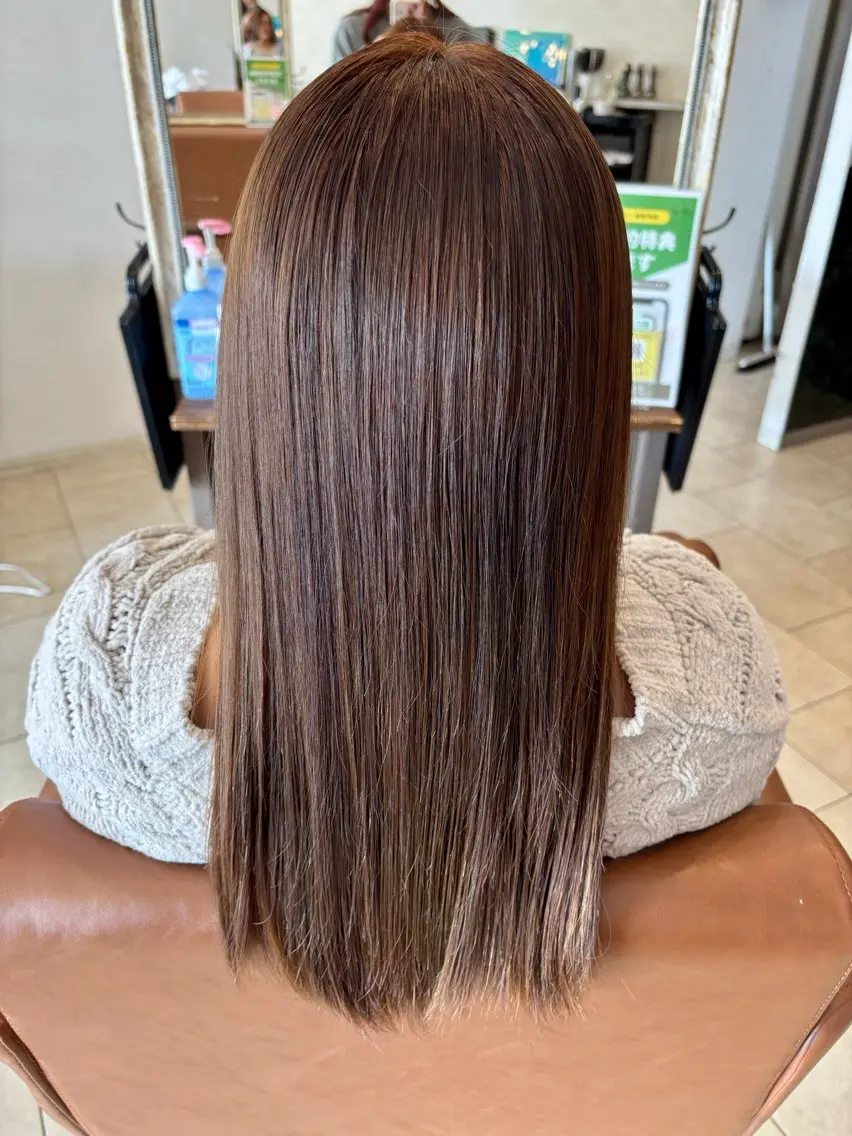 ロング カラー ヘアカラー 沖本 あやののヘアスタイル