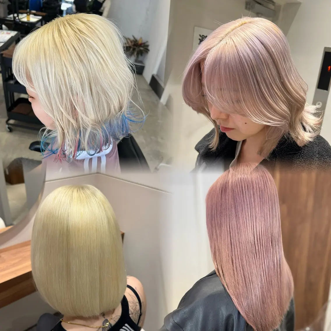セミロング カラー ハイトーンカラー ヘアカラー トリートメント オタク特化美容師💟 チバコナツのヘアスタイル