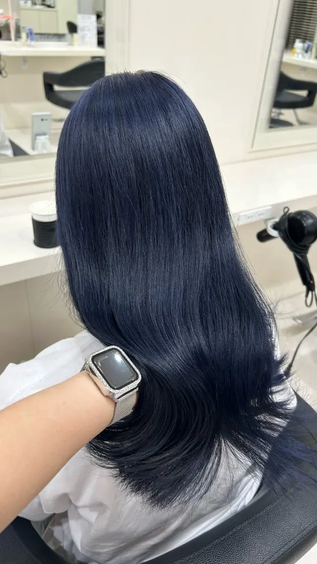 ミディアム カラー ヘアアレンジ ヘアカラー 💟RINNA 艶カラー💟のヘアスタイル