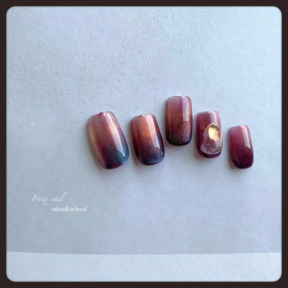 ネイル マグネットネイル ハンドネイル ハンドケア freex nail /ニュアンス/個性派のネイルデザイン