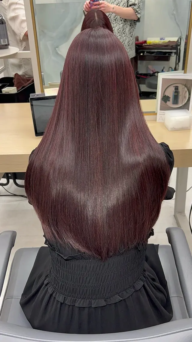 ロング カラー ヘアアレンジ 新宿No.1美髪師 taka髪質改善のヘアスタイル