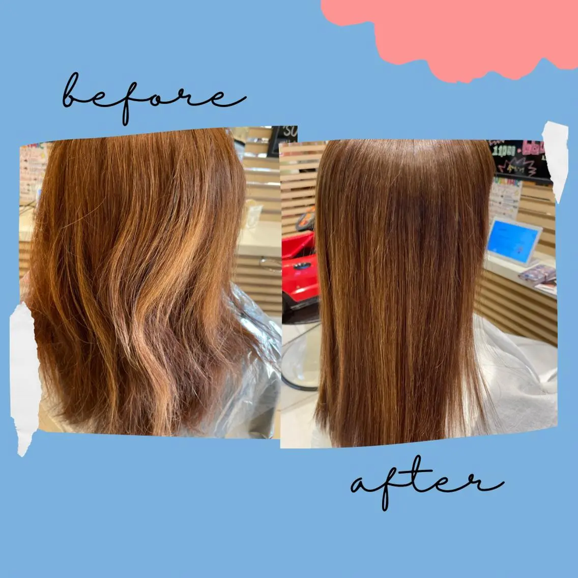 ロング 髪質改善 酸性ストレート 縮毛矯正 トリートメント KIZUNA キズナのヘアスタイル