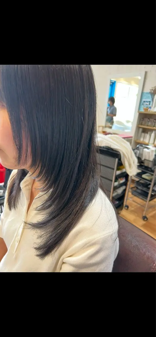 レイヤーカットの写真