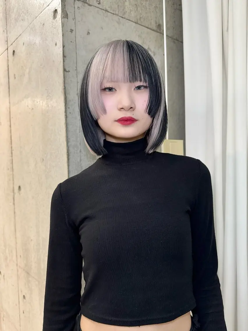 ショート カラー バレイヤージュ ブリーチ ケアブリーチ ハイライトカラー インナーカラー ヘアカラー トリートメント lani ブリーチ /ダブルカラーのヘアスタイル