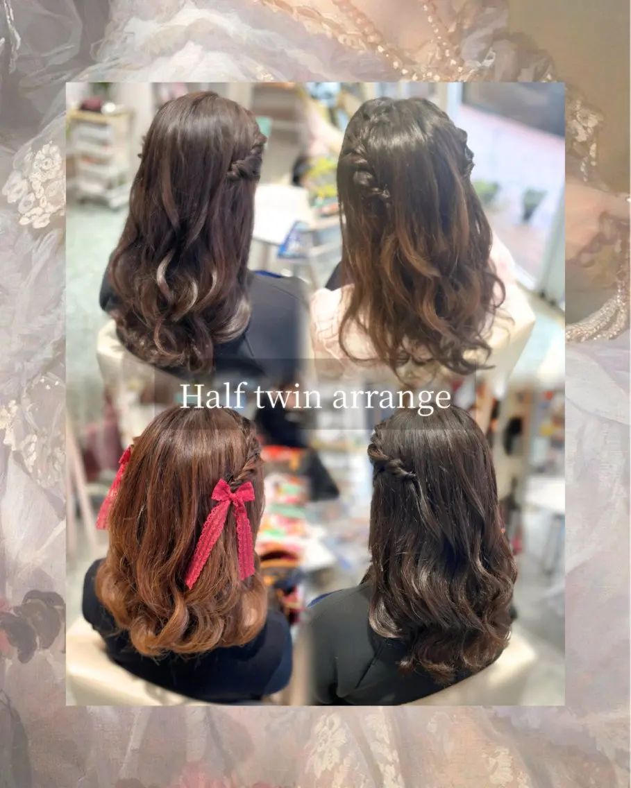 ヘアアレンジ ꧁꒰ঌ奈菜美໒꒱꧂ 箕面美容室のヘアスタイル