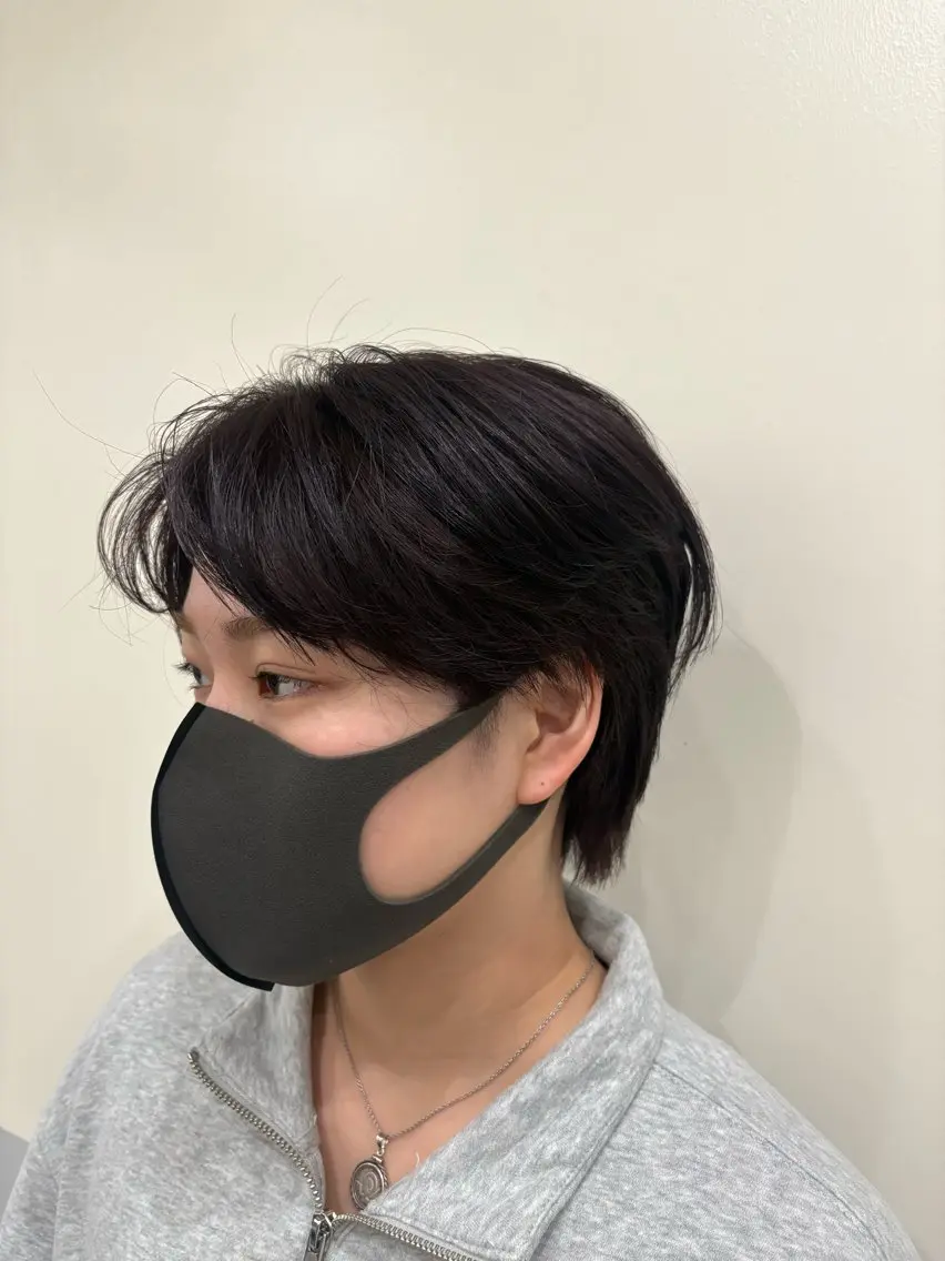 ショート ヘアカラー ヘアセット 鈴木 美由華/透明感/岡崎のヘアスタイル