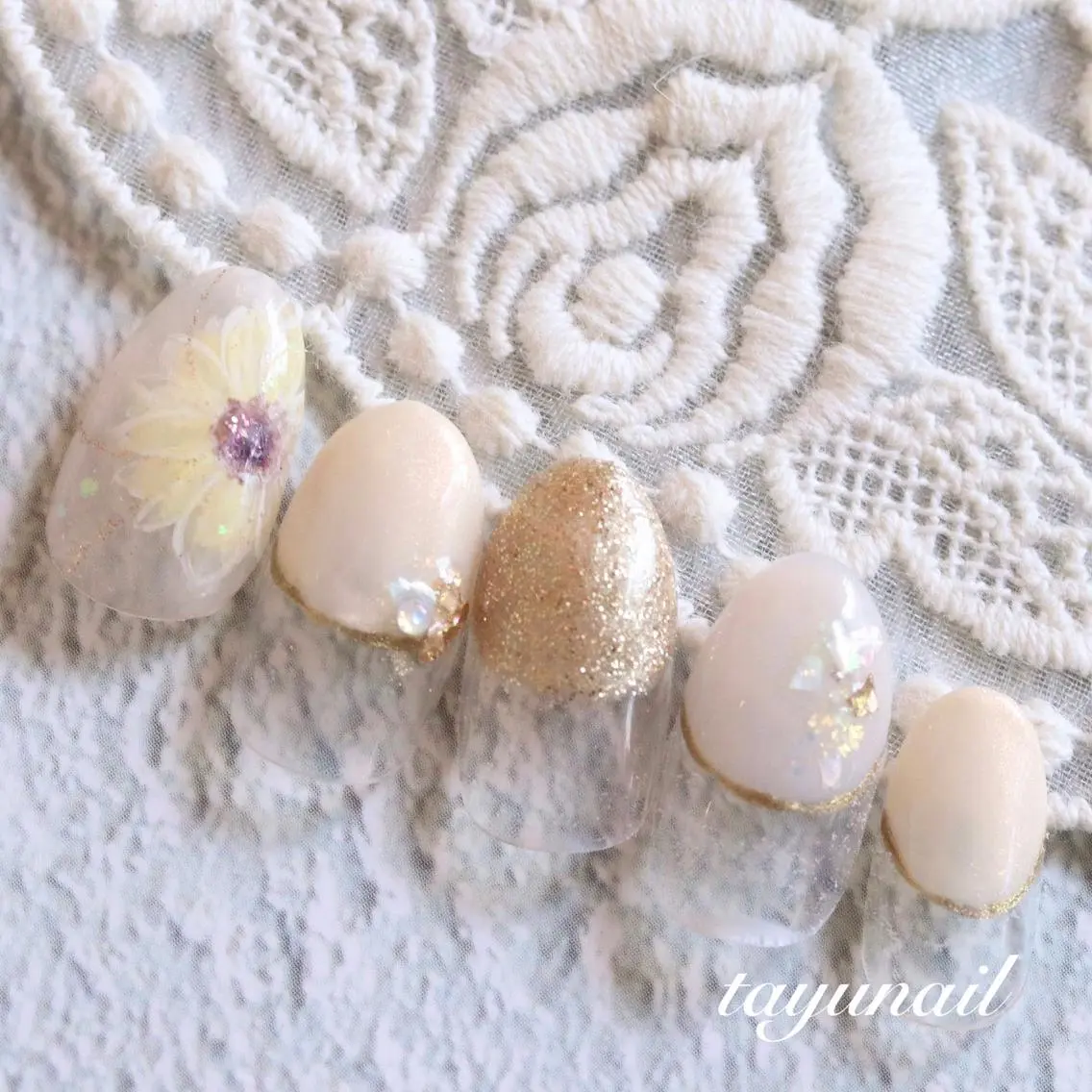 ネイル アートネイル フレンチネイル ジェルネイル ニュアンスネイル ワンカラーネイル ハンドネイル ネイルサロン 【たゆnail】のネイルデザイン