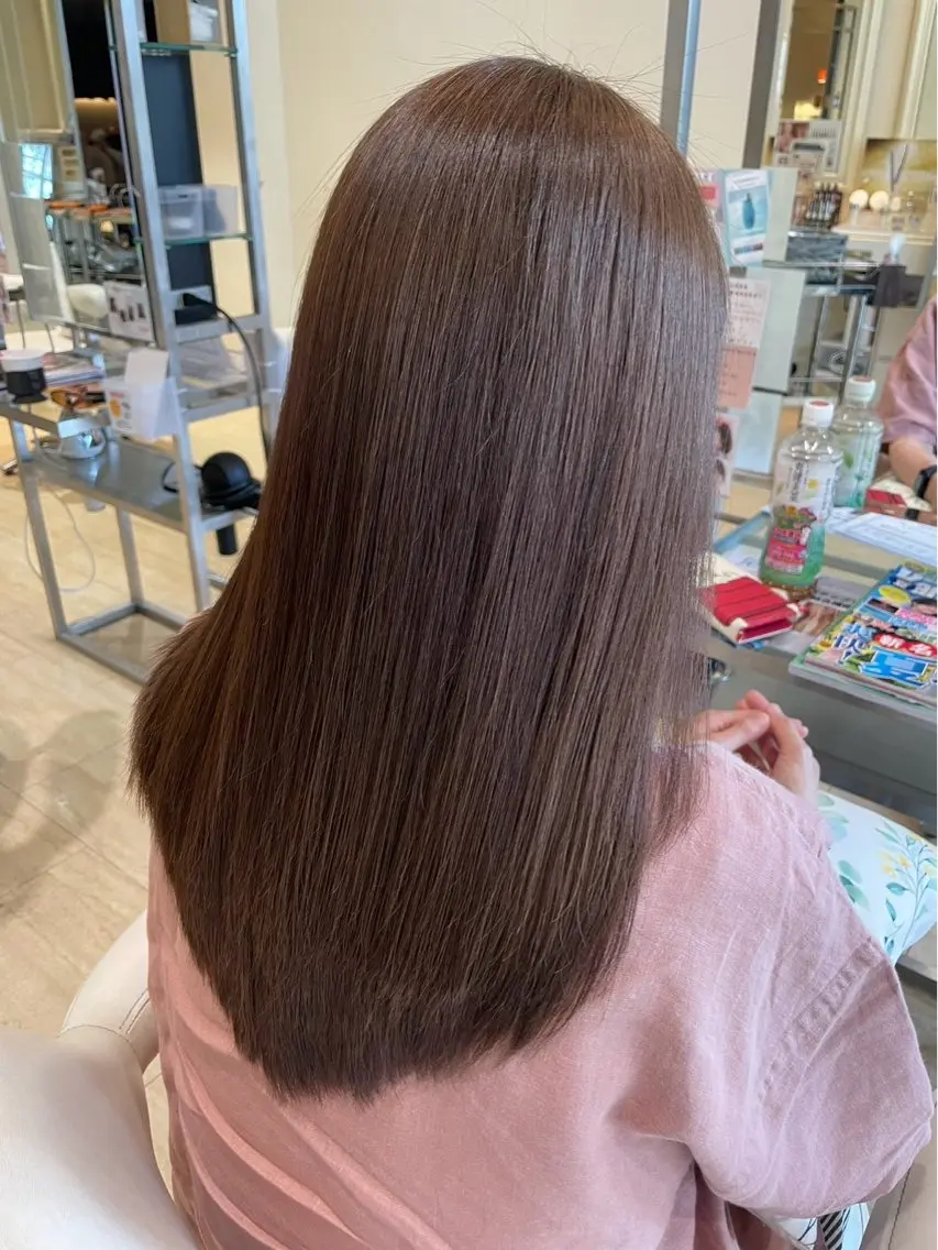 【平日のみ🌟】『頭皮に優しいオーガニックカラー✨』N.カラー🍀保湿パック付き ロング料金600〜1100円の写真