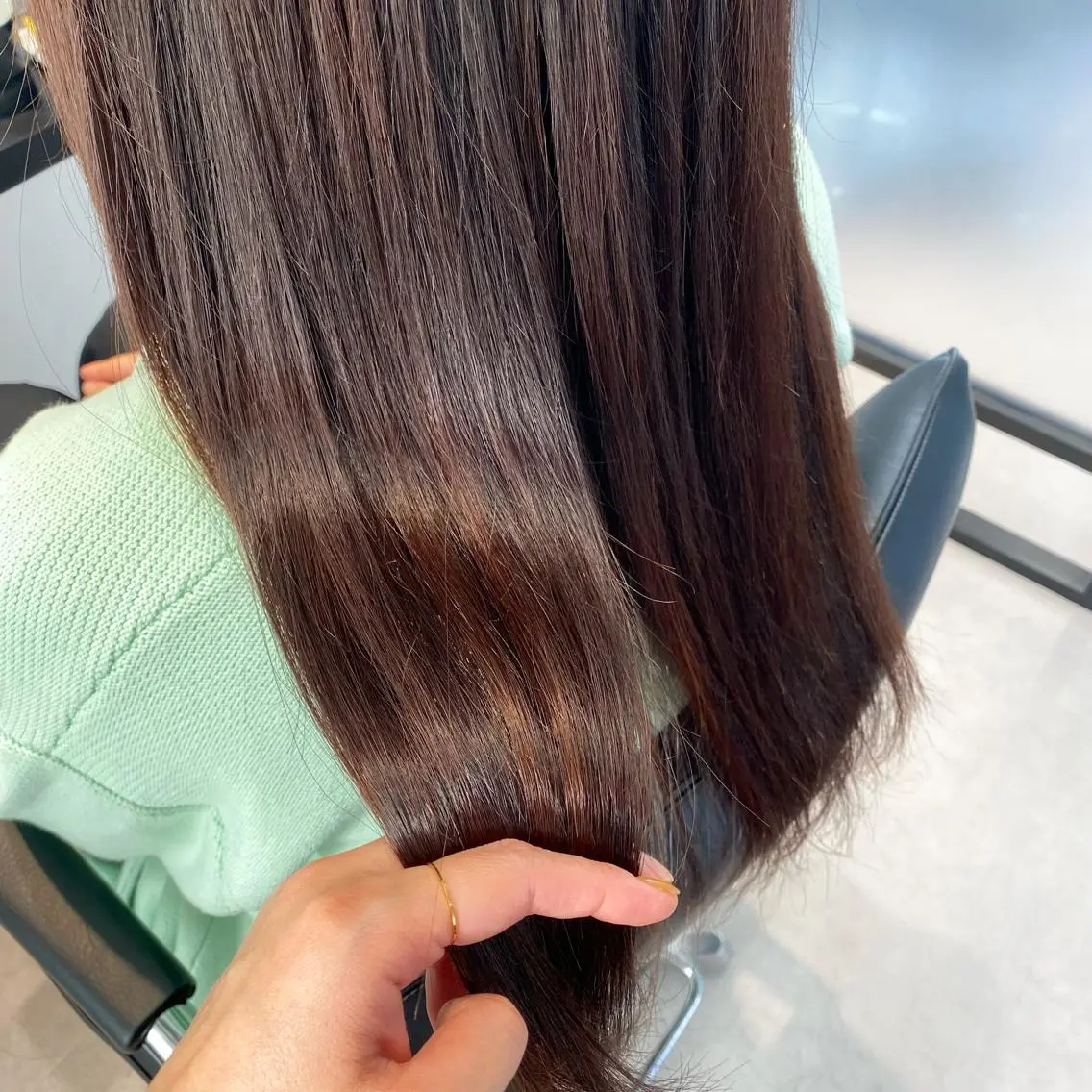 セミロング カラー トリートメント トリートメント 愛されヘア/ 暖色カラー/まいこのヘアスタイル