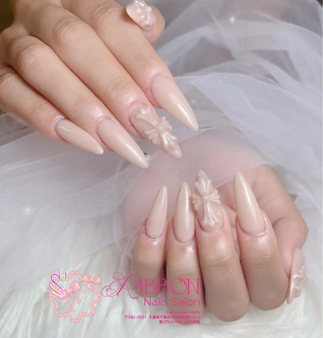 ネイル フットネイル フレンチネイル ジェルネイル マグネットネイル 持ち込み ハンドネイル Ribbonnail salonのネイルデザイン