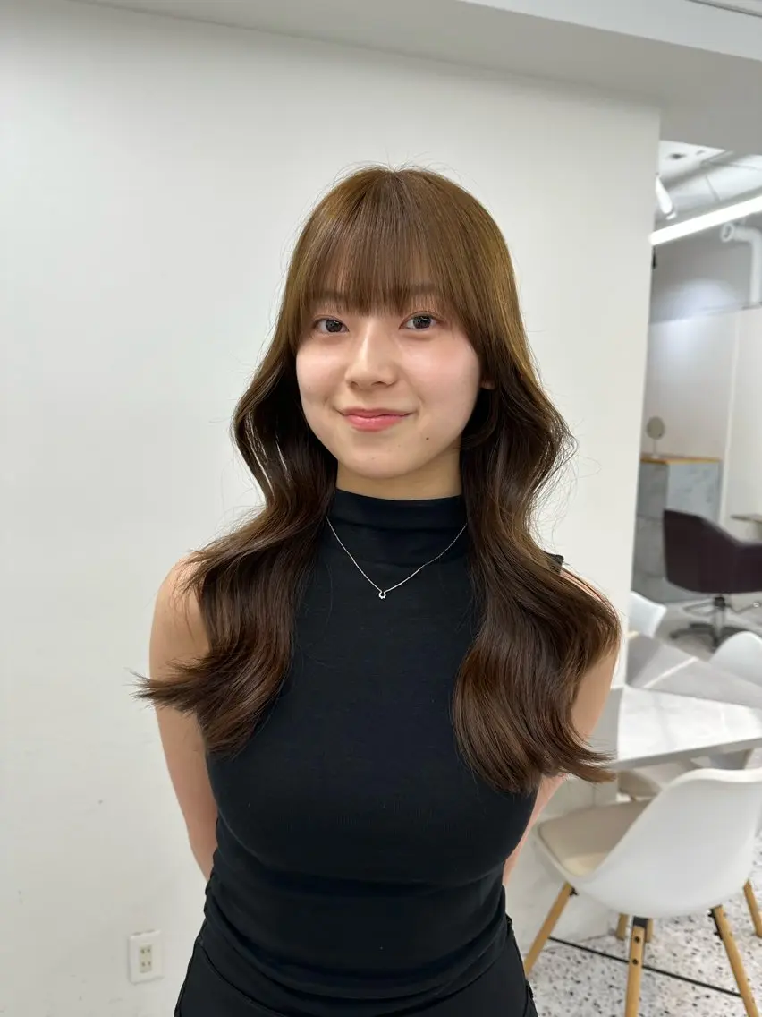 ロング カラー ヘアカラー トリートメント ヘアセット 垢抜けレイヤーカラー ✨yudai✨のヘアスタイル