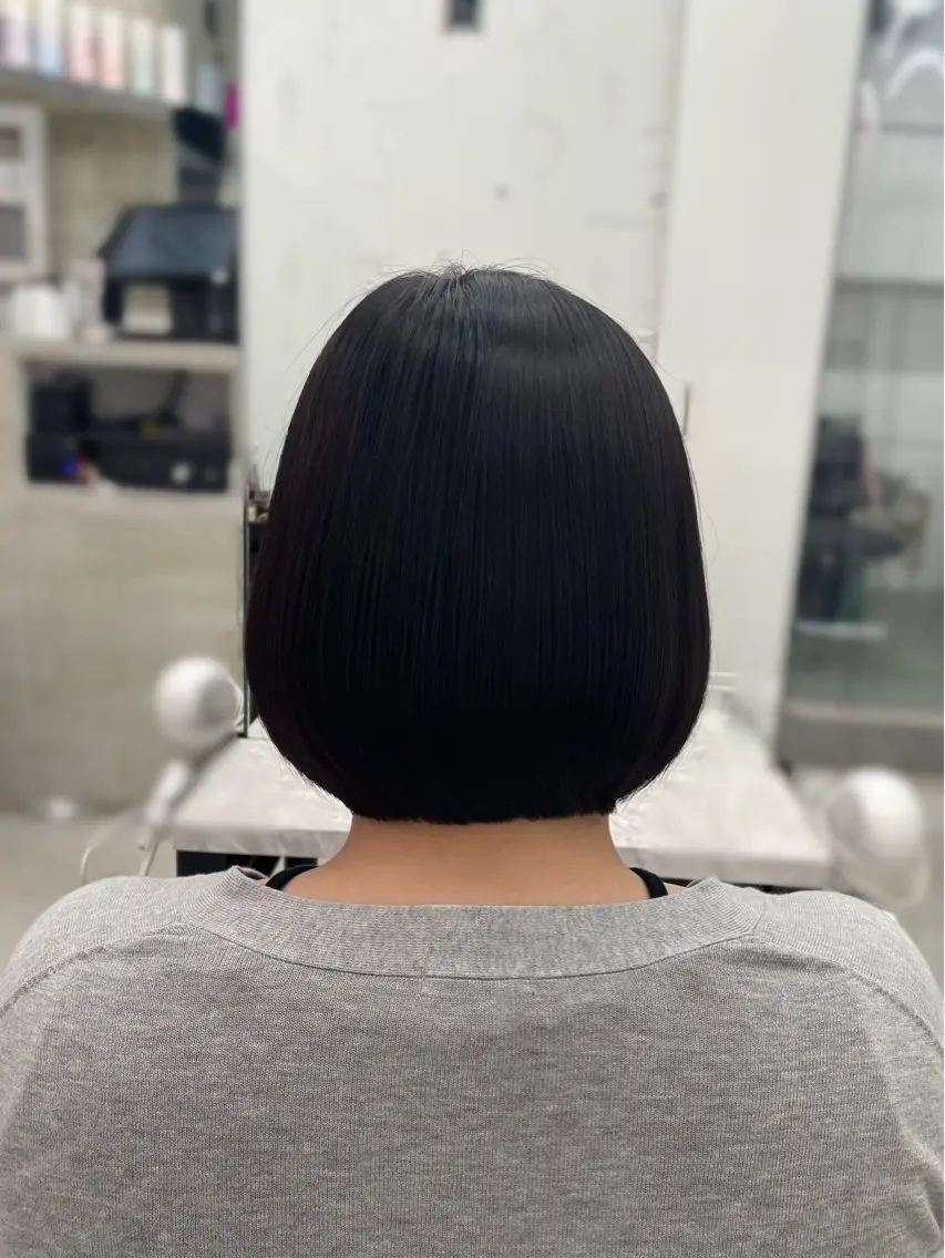 ショート カット トリートメント 髪質改善×ブリーチ なしカラー/桃愛のヘアスタイル