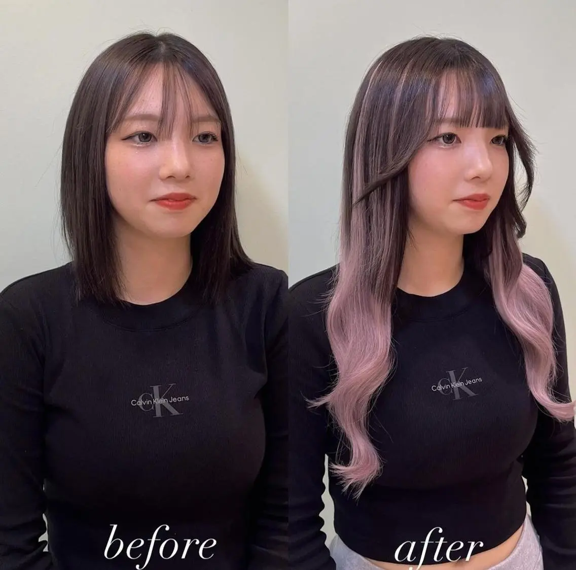 セミロング カラー ヘアアレンジ 🎆浴衣着付け👘 ✨ヘアセット🐹のヘアスタイル