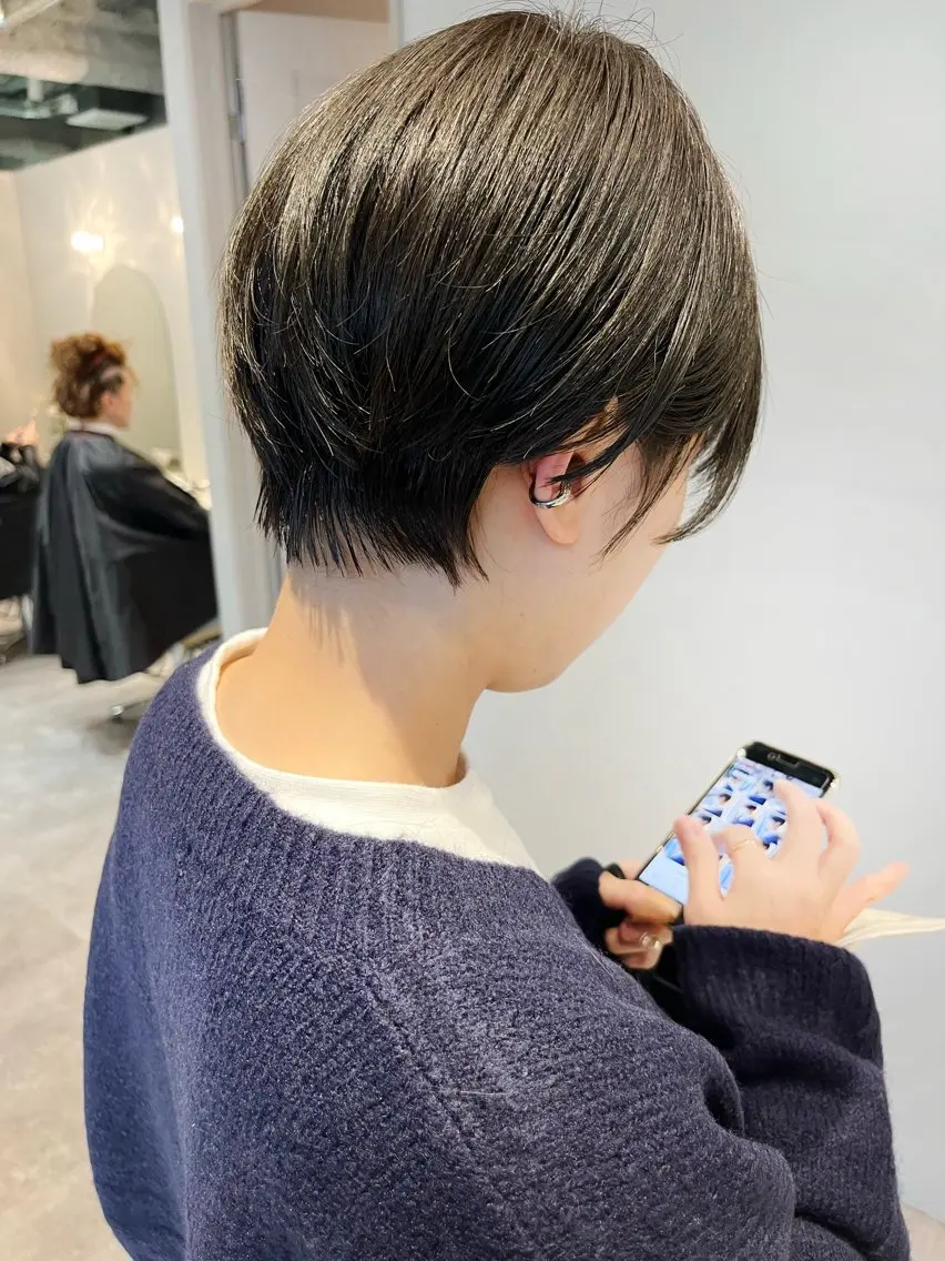 ショート レディースパーマ モデル募集RIKOのヘアスタイル