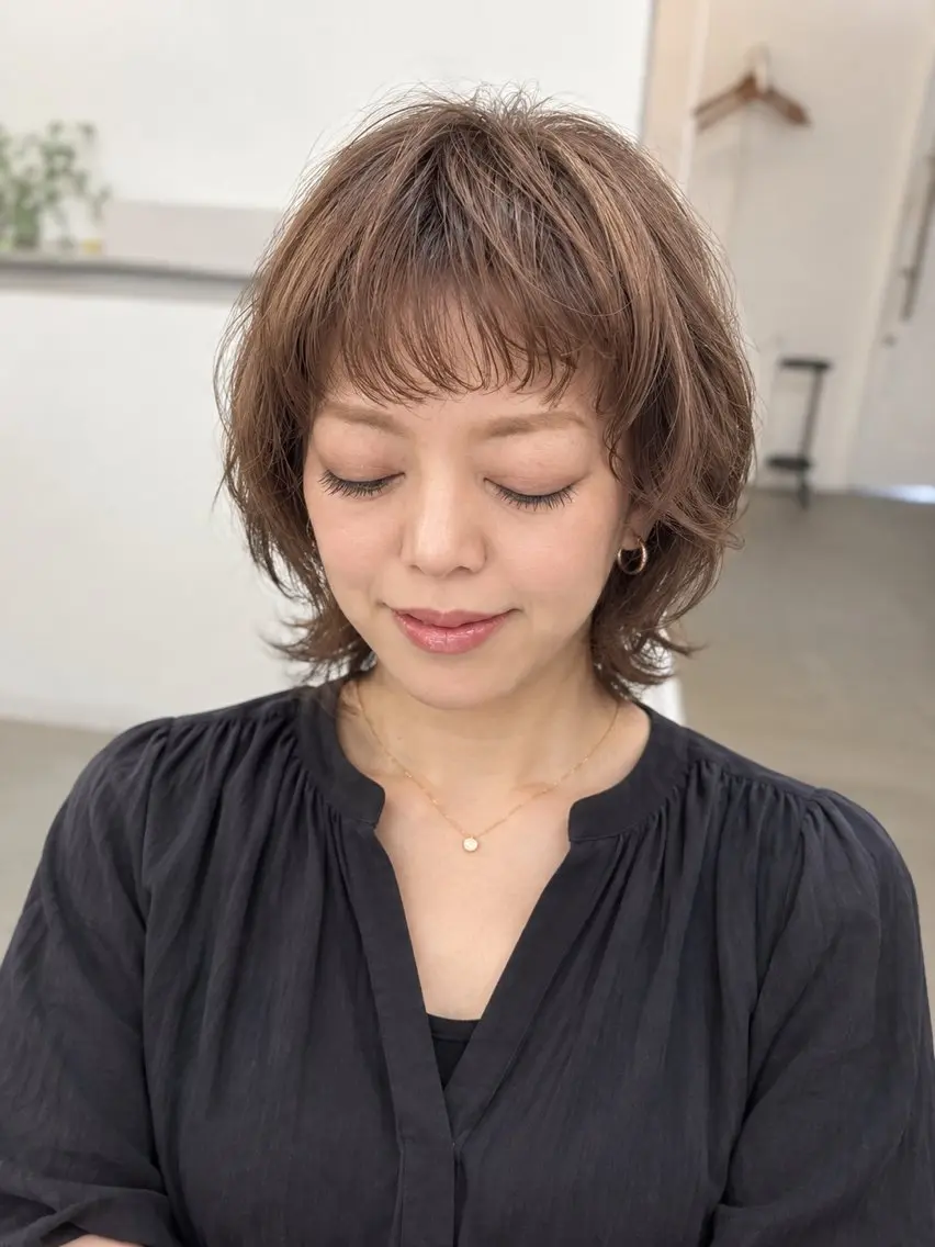 パーマ 須山 絵津子のヘアスタイル
