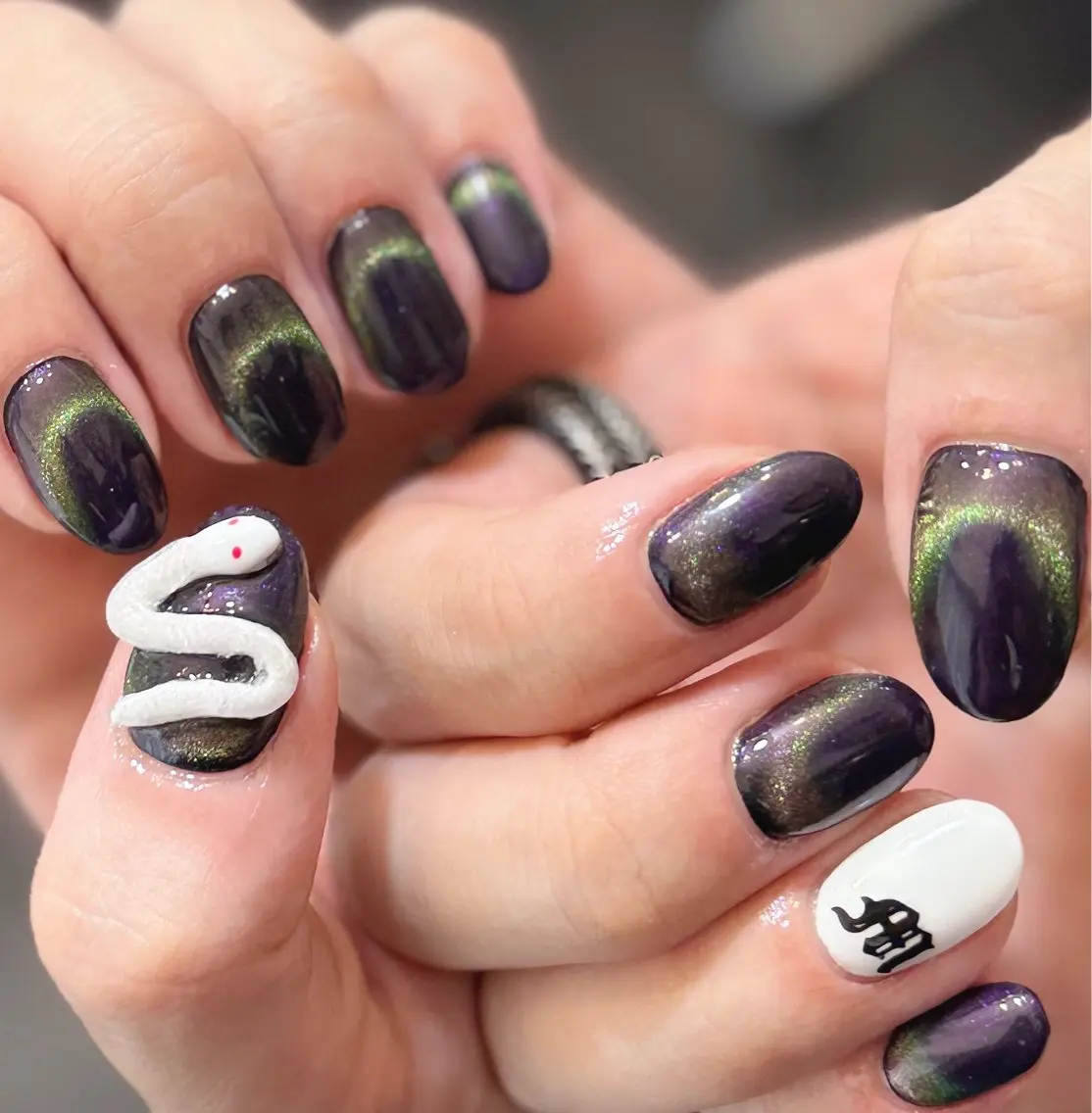 ネイル ジェルネイル マグネットネイル メンズネイル ハンドネイル MIMnail メンズネイリストのネイルデザイン