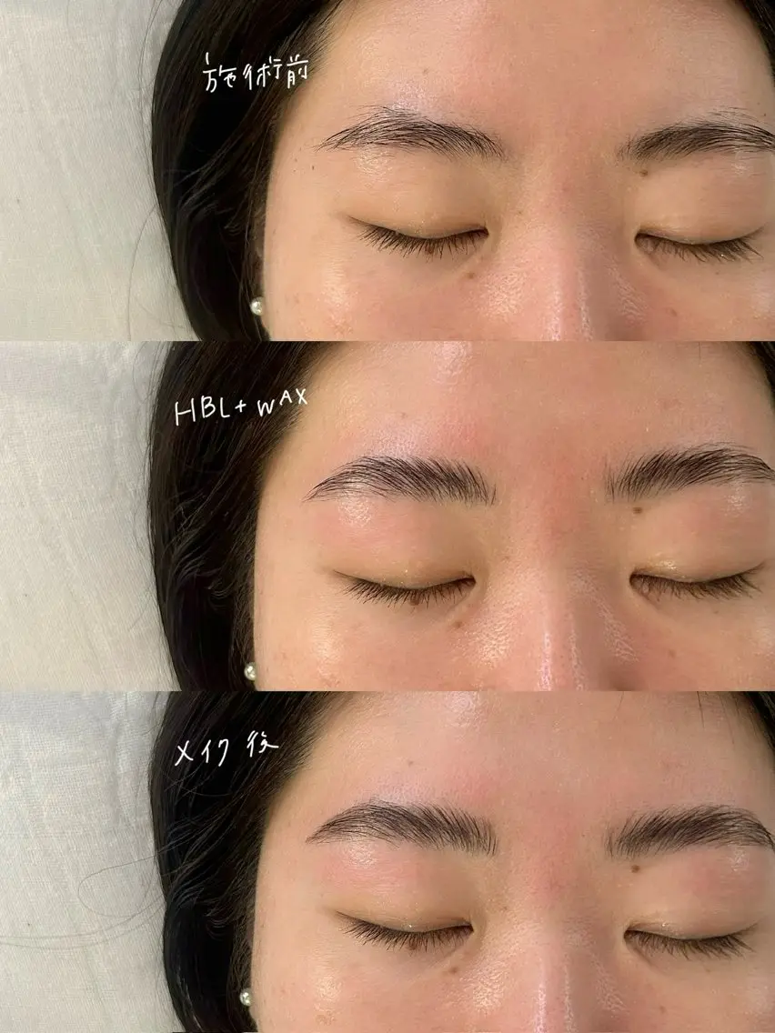 アイブロウ ハリウッドブロウリフト 吉祥寺kasumi 🌛eye/browのマツエク・マツパデザイン