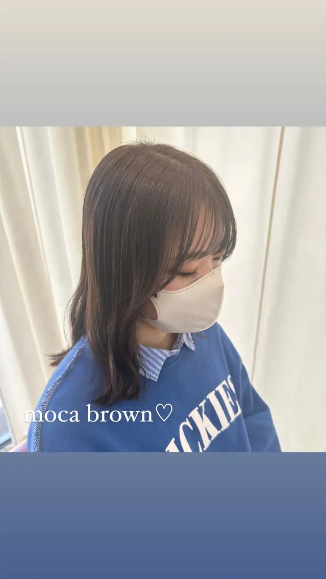 ミディアム カラー ブラウンカラー 透明感カラー カット ヘアカラー トリートメント 🌈艶髪縮毛矯正🌈 岡野美典のヘアスタイル