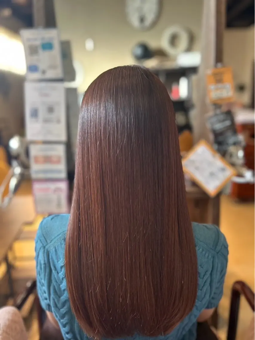✔️髪質改善ストレート＋メンテナンスカットの写真