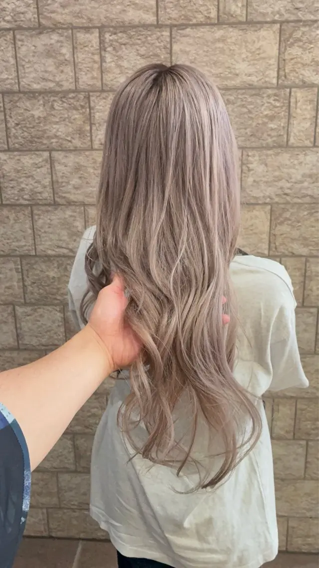 ロング ヘアカラー トリートメント 東條 克義のヘアスタイル