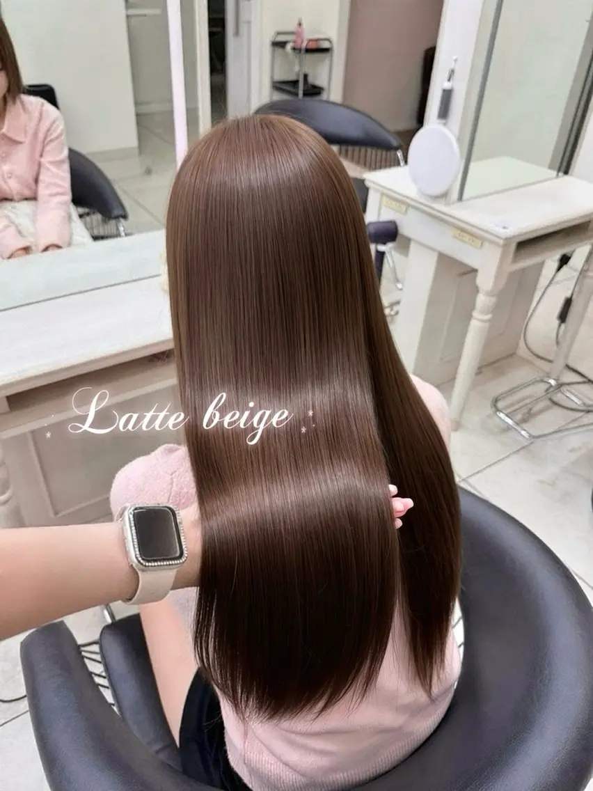 ロング カラー ベージュカラー ブリーチ 透明感カラー ブリーチなしカラー ヘアカラー トリートメント ブリーチなしカラー/ ♡𝐒𝐚𝐤𝐢♡のヘアスタイル