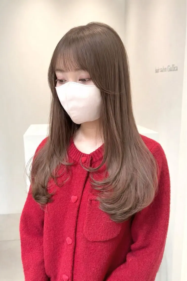 ロング ヘアカラー 井上 陽向のヘアスタイル