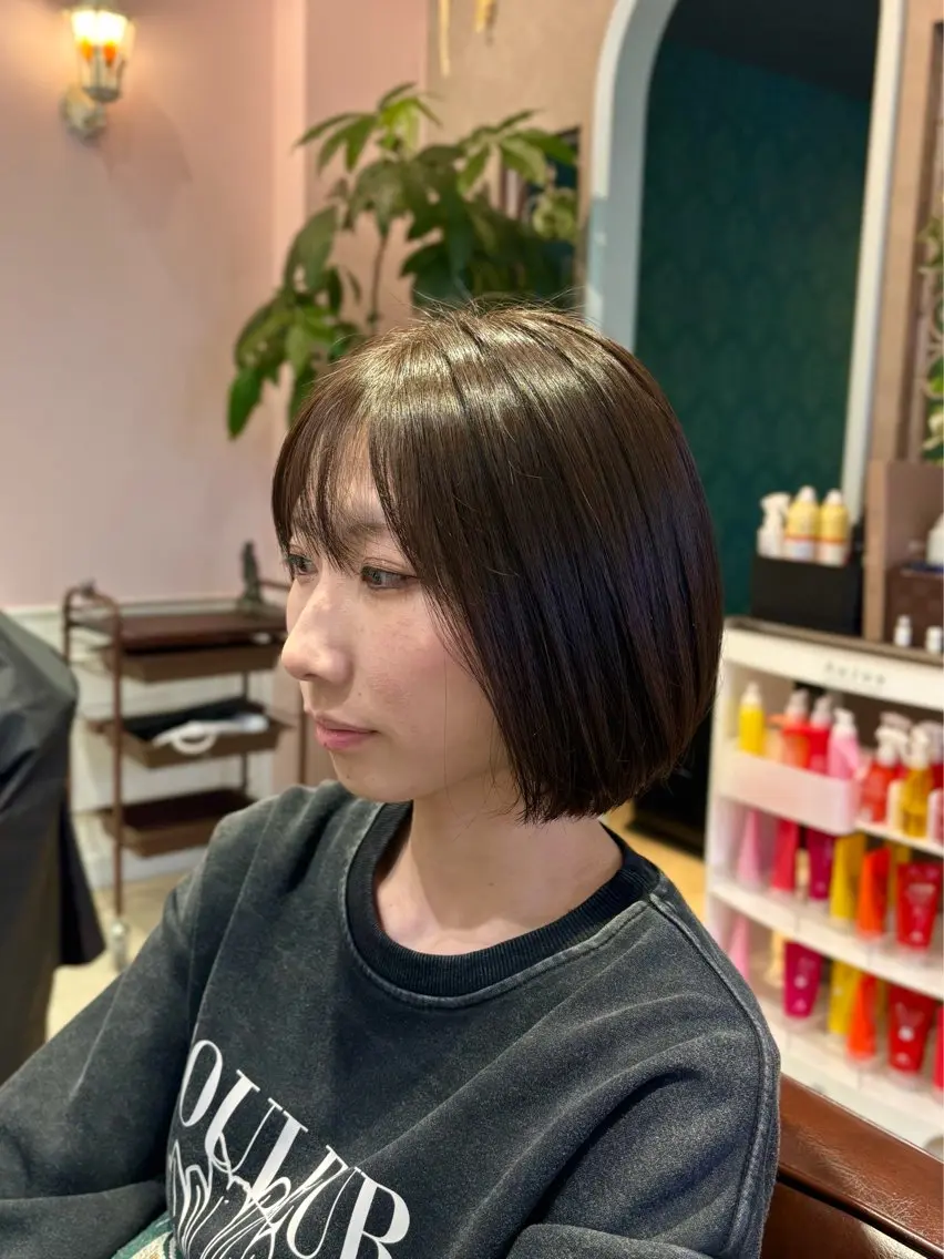 ショート カラー カット ヘアカラー 🌱なゆみ🌱透明感 /ナチュラル/高宮のヘアスタイル