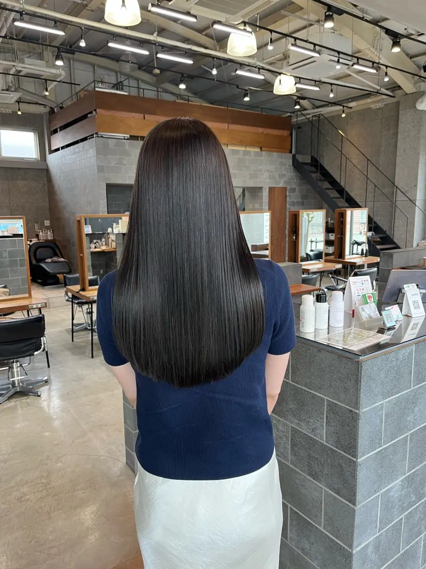 ロング カラー カット ヘアカラー トリートメント ヒラノホナミ 🫧艶髪🫧髪質改善のヘアスタイル