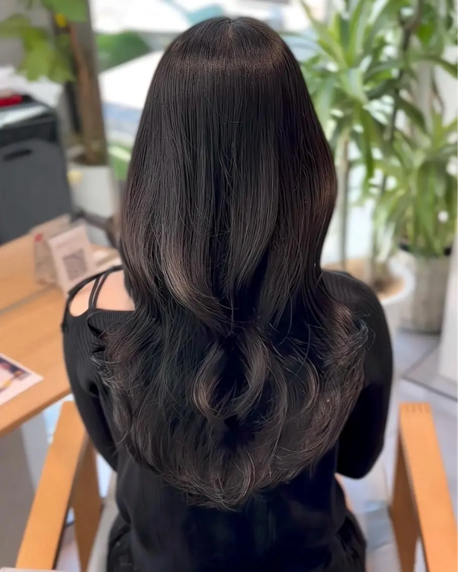 ロング カット ヘアカラー 韓国レイヤー RYOTAのヘアスタイル