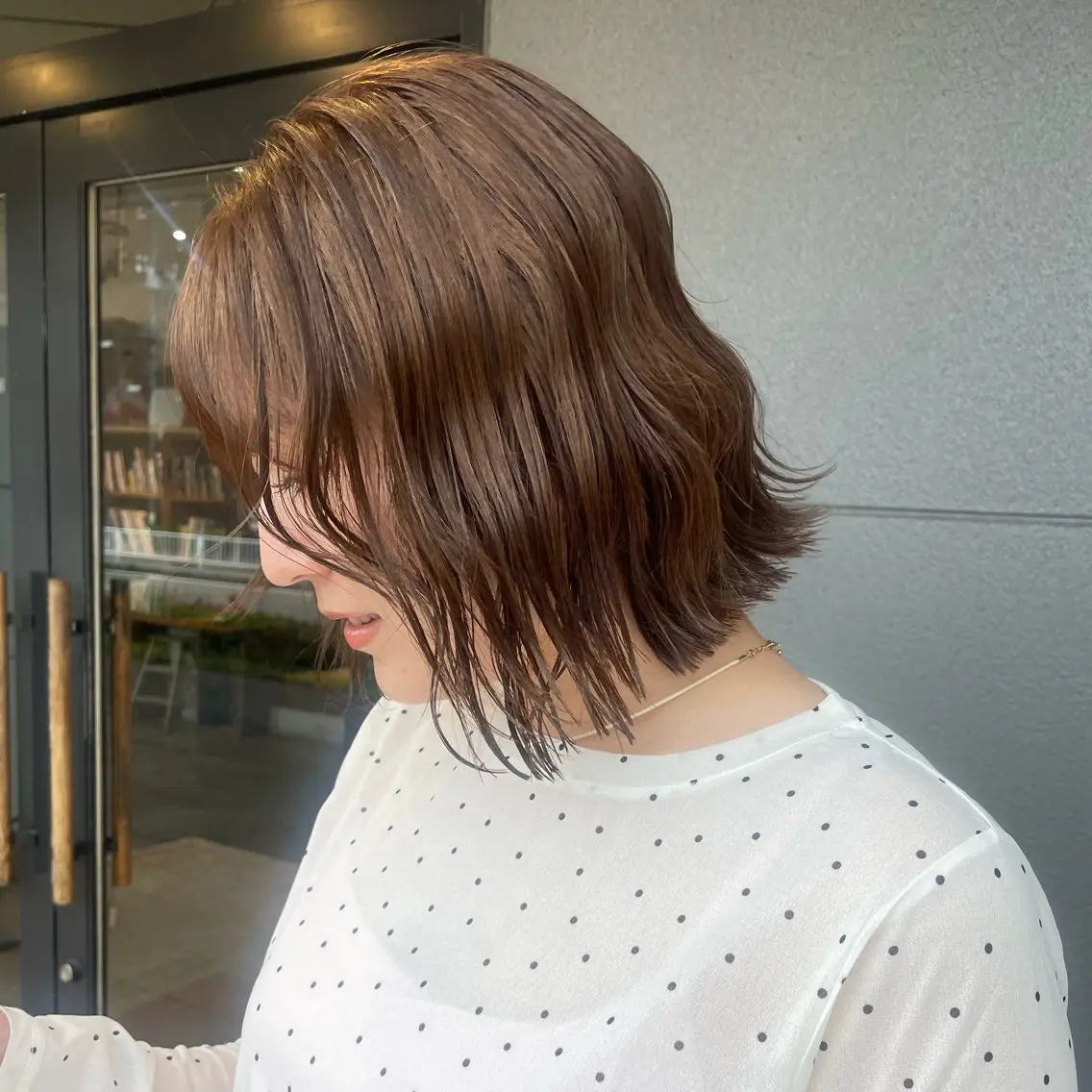 ミディアム ヘアカラー トリートメント ブリーチなし/透明感 カラー/miyouのヘアスタイル