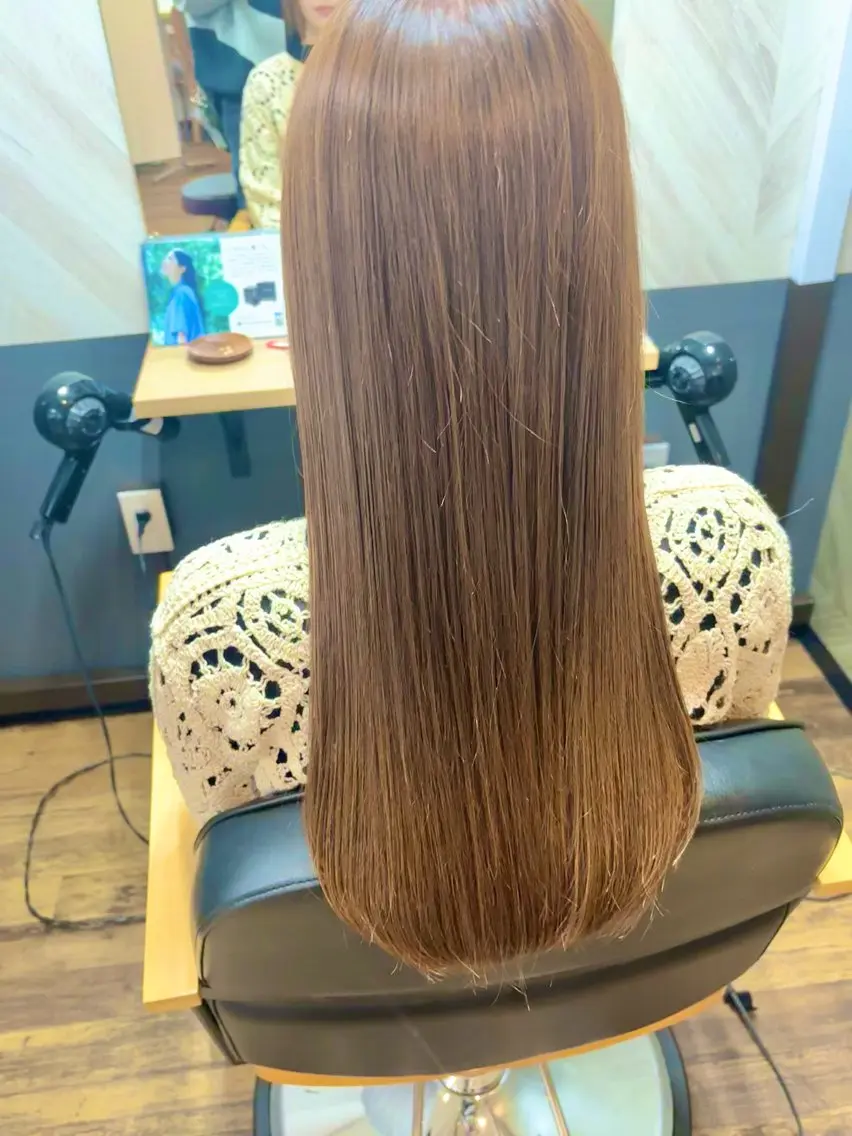 ロング カラー ベージュカラー カット ヘアカラー トリートメント 竹内滉太 当日予約⭕️のヘアスタイル