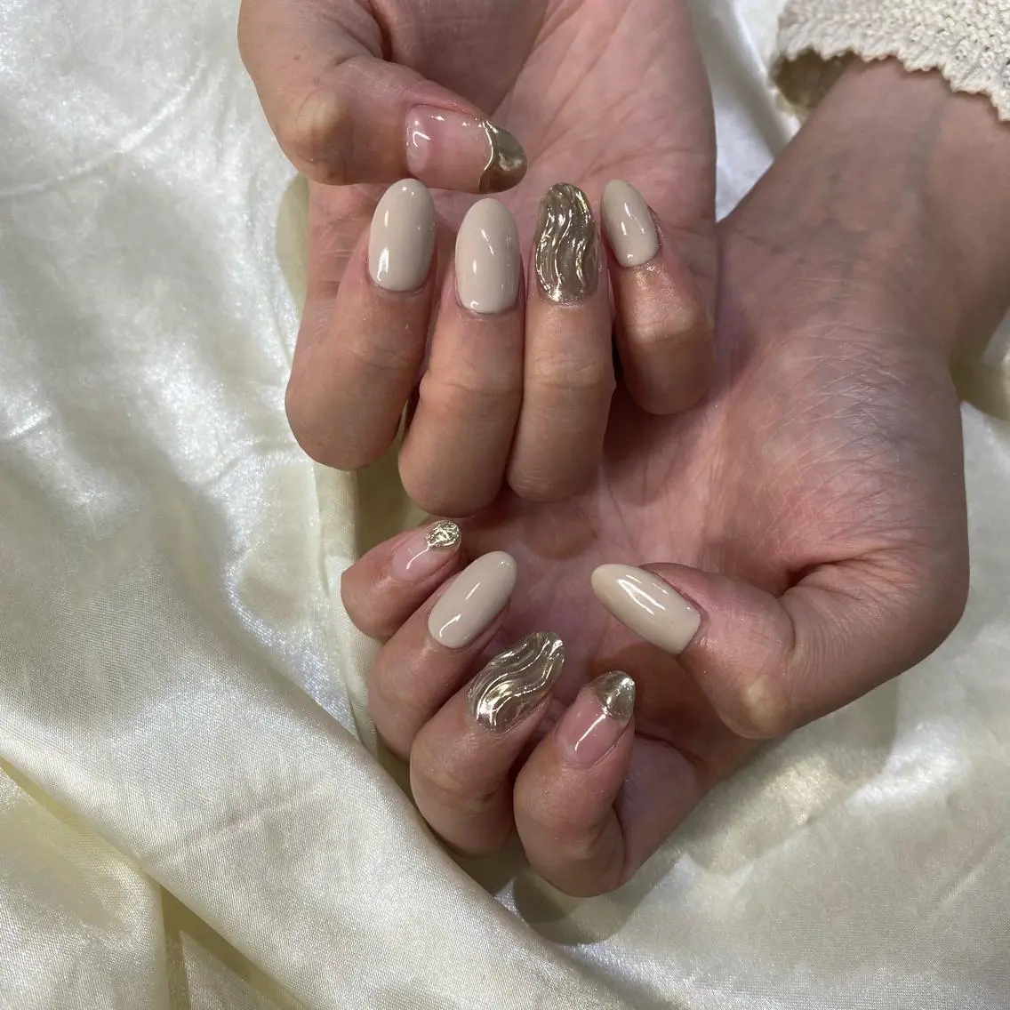 ネイル ハンドネイル 西岡 杏のネイルデザイン